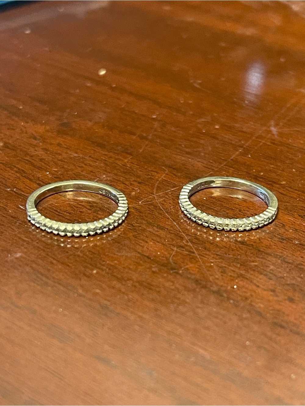 Hidalgo Diamond and White Gold Stackable Rings - Women Jewelry